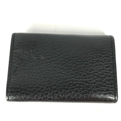 GUCCI Key case Key holder  456118 leather black key GG Marmont