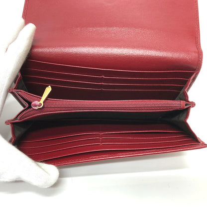 GUCCI Folded wallet 598531 leather Red Marina Interlocking G