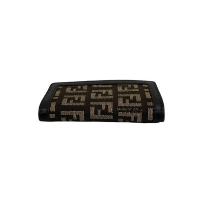 FENDI Key case Key holder  leather Brown