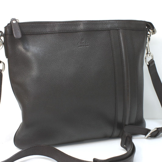 GUCCI Shoulder Bag 233329 leather Dark brown