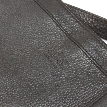 GUCCI Shoulder Bag 233329 leather Dark brown