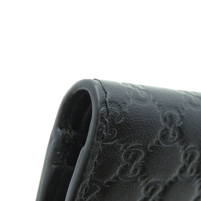 GUCCI Bifold Wallet 150413 Calfskin black GG Signature Microsima Outlet