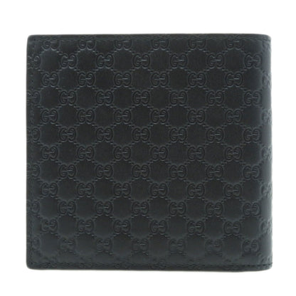 GUCCI Bifold Wallet 150413 Calfskin black GG Signature Microsima Outlet