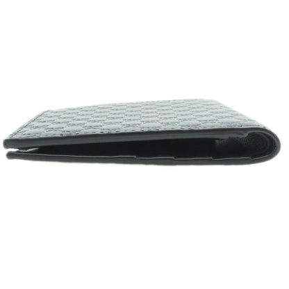 GUCCI Bifold Wallet 150413 Calfskin black GG Signature Microsima Outlet