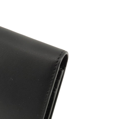 FENDI Long Wallet Purse leather black monster