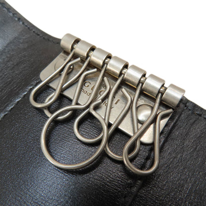 GUCCI Key case Key holder  435305 leather black logo