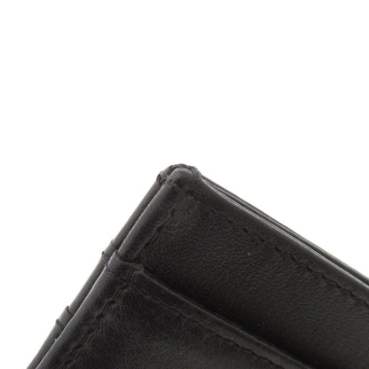 CHANEL Card Case lambskin black Logo motif