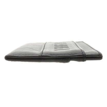 CHANEL Card Case lambskin black Logo motif