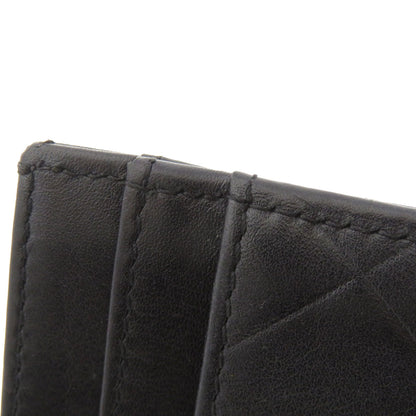 CHANEL Card Case lambskin black Logo motif