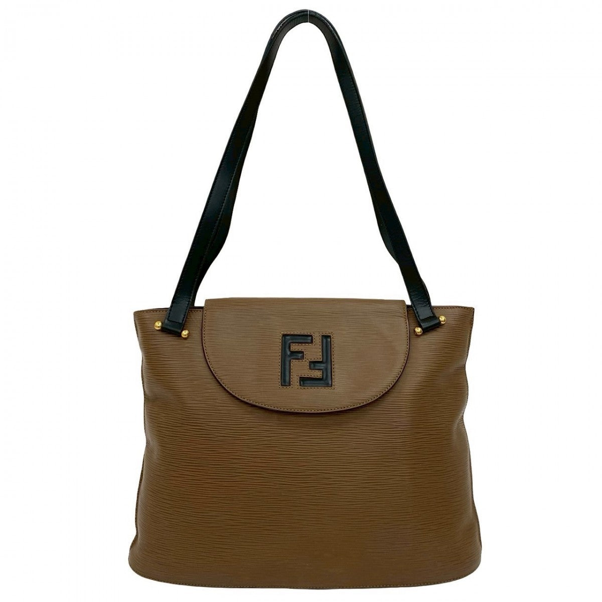 FENDI Tote Bag leather Brown