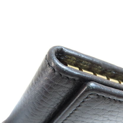 GUCCI Key case Key holder  466118 leather black GG Marmont