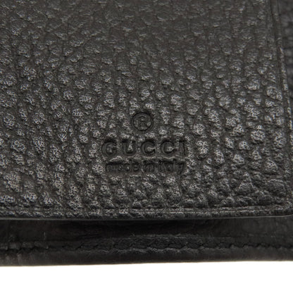 GUCCI Key case Key holder  466118 leather black GG Marmont