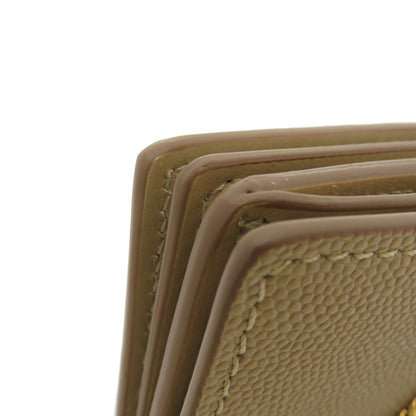 BURBERRY Coin case Calfskin beige Coin Chain Wallet