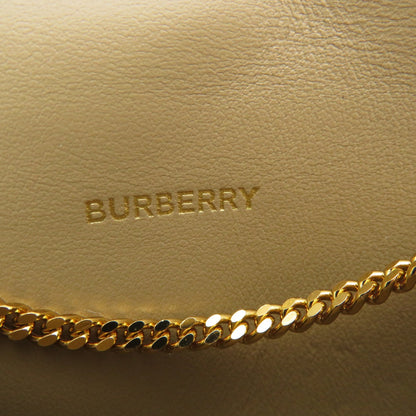 BURBERRY Coin case Calfskin beige Coin Chain Wallet