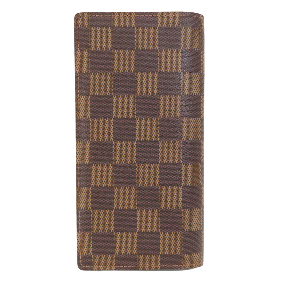 LOUIS VUITTON Long Wallet Purse N60017 Damier canvas Brown Portefeuille・Brazza Former