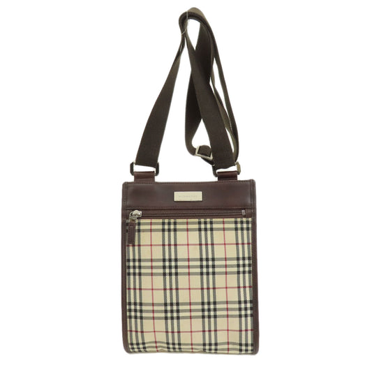 BURBERRY Shoulder Bag canvas beige Nova Check