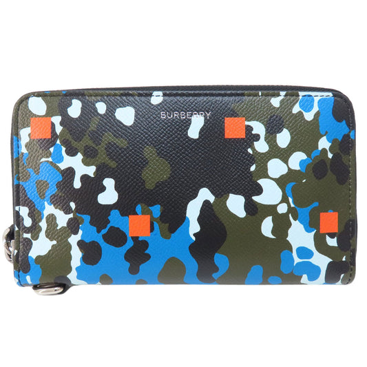 BURBERRY Long Wallet Purse PVC multicolor Camouflage Pattern