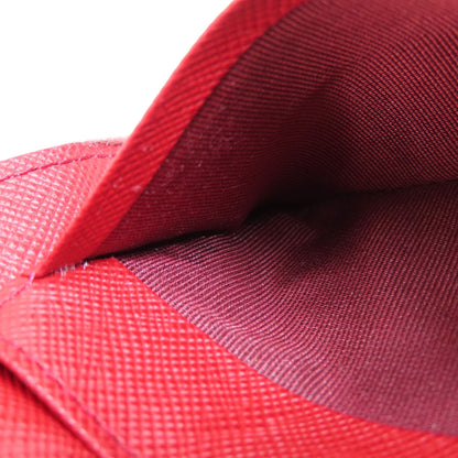 BURBERRY Bifold Wallet PVC Red logo