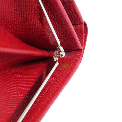 BURBERRY Bifold Wallet PVC Red logo