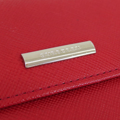 BURBERRY Bifold Wallet PVC Red logo
