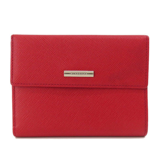 BURBERRY Bifold Wallet PVC Red logo