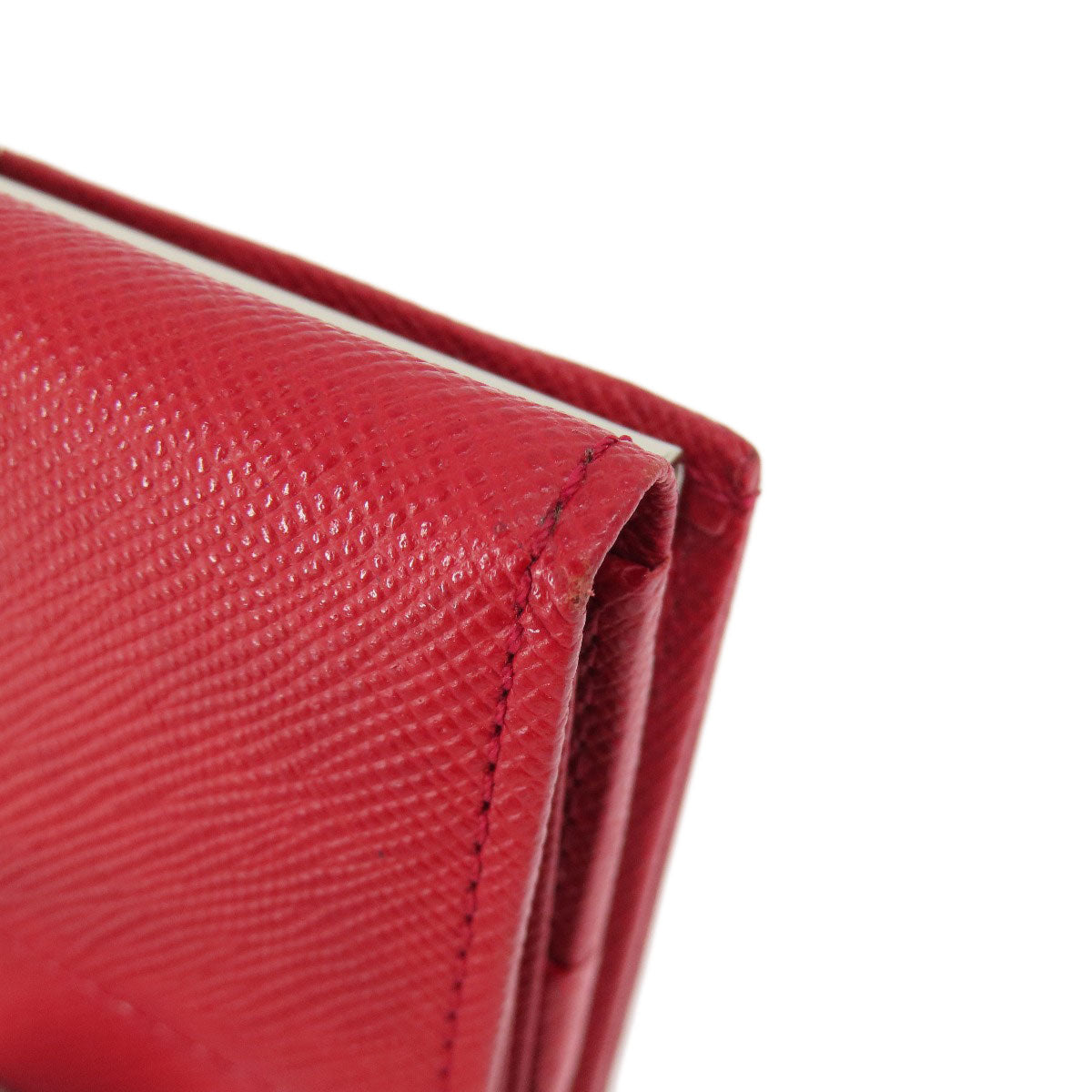 BURBERRY Bifold Wallet PVC Red logo