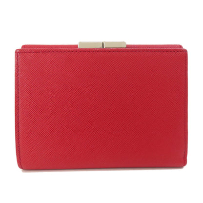 BURBERRY Bifold Wallet PVC Red logo