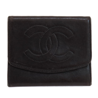 CHANEL Coin case lambskin black COCO Mark