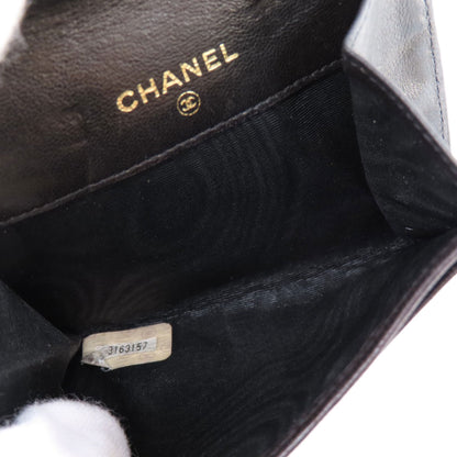 CHANEL Coin case lambskin black COCO Mark