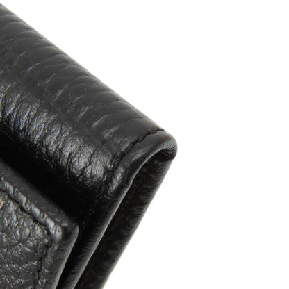 GUCCI Key case Key holder  456118 leather black GG Marmont