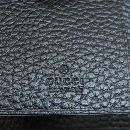 GUCCI Key case Key holder  456118 leather black GG Marmont