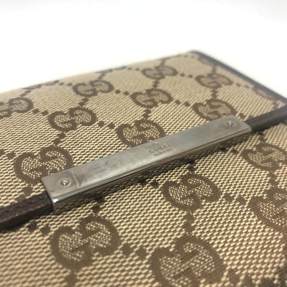 GUCCI Folded wallet 112664 GG canvas / leather beige GG logo