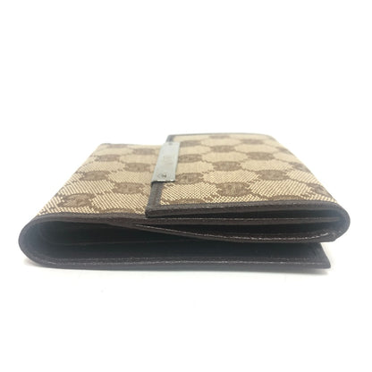 GUCCI Folded wallet 112664 GG canvas / leather beige GG logo