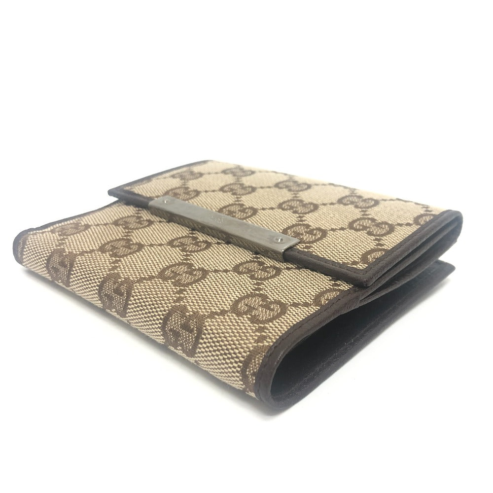 GUCCI Folded wallet 112664 GG canvas / leather beige GG logo