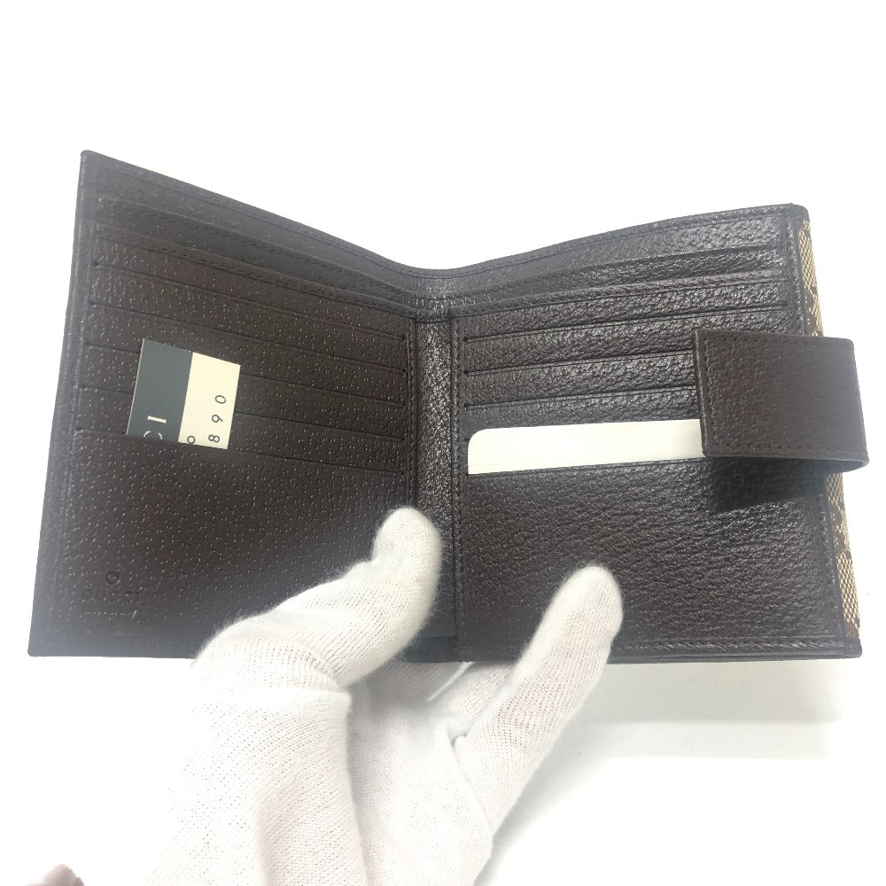 GUCCI Folded wallet 112664 GG canvas / leather beige GG logo