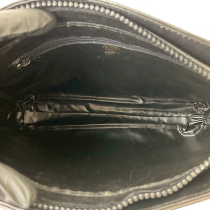 GUCCI Shoulder Bag leather black Sherry line
