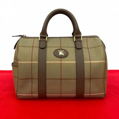 BURBERRY Handbag canvas Brown