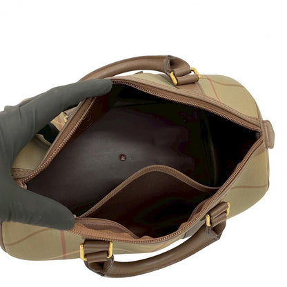 BURBERRY Handbag canvas Brown