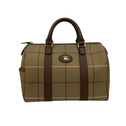 BURBERRY Handbag canvas Brown