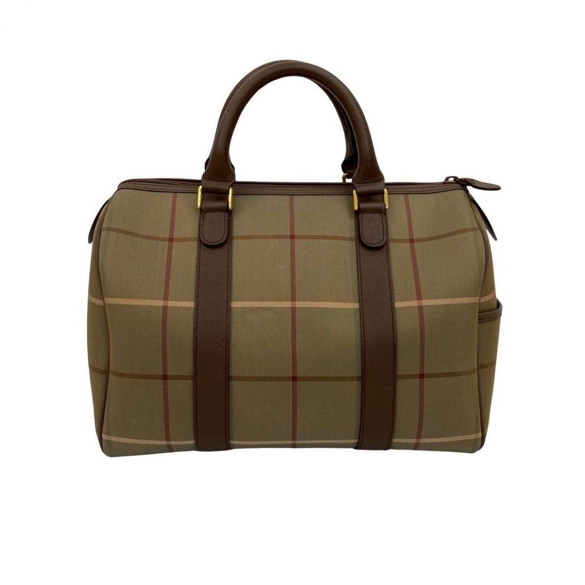 BURBERRY Handbag canvas Brown