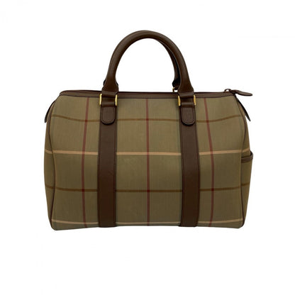 BURBERRY Handbag canvas Brown