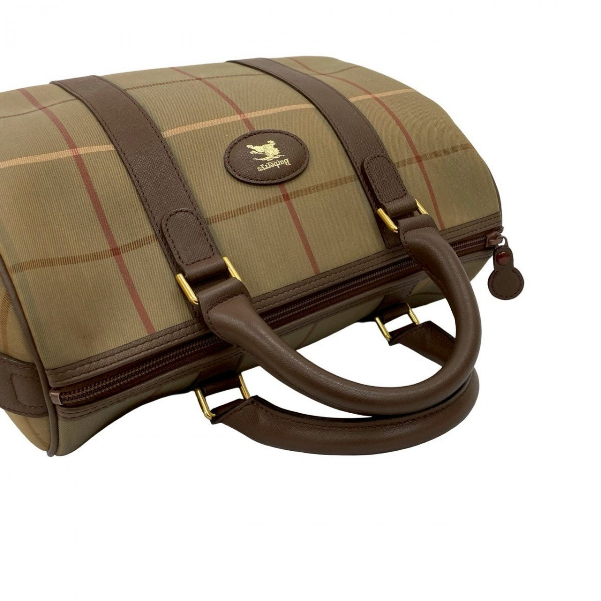 BURBERRY Handbag canvas Brown