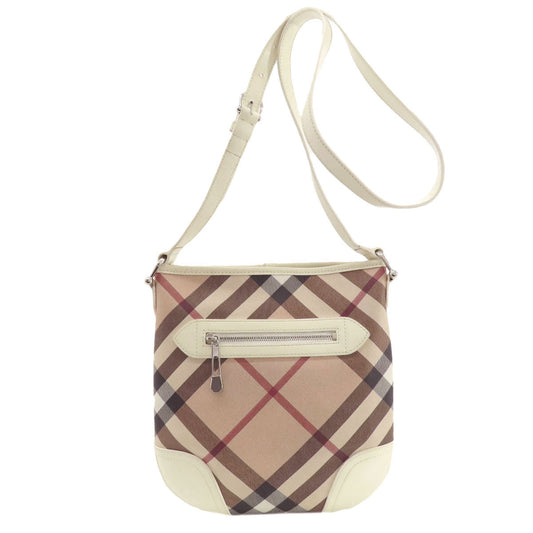 BURBERRY Shoulder Bag PVC beige Nova Check