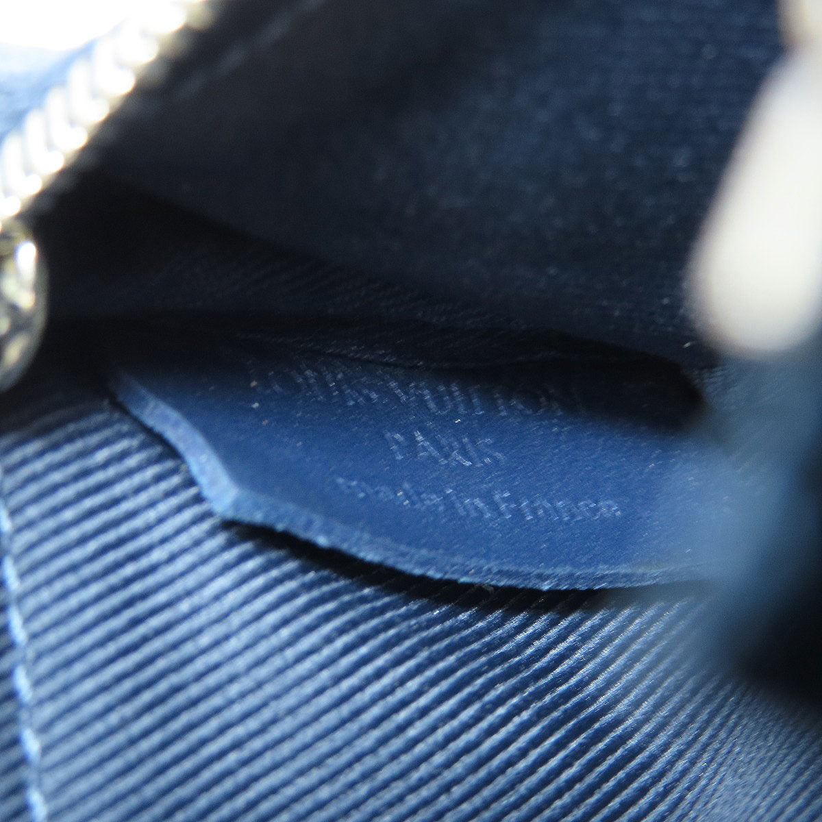 LOUIS VUITTON Coin case N40438 Damier Anfini Navy Pochette Kle