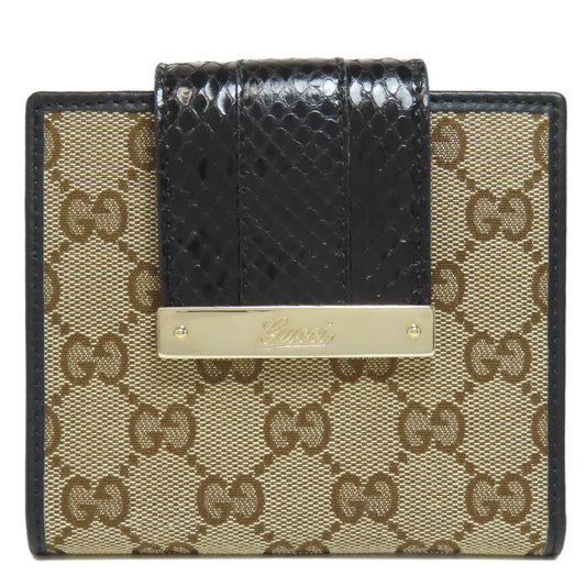GUCCI Bifold Wallet 181669 canvas Brown GG
