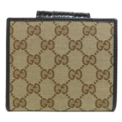 GUCCI Bifold Wallet 181669 canvas Brown GG