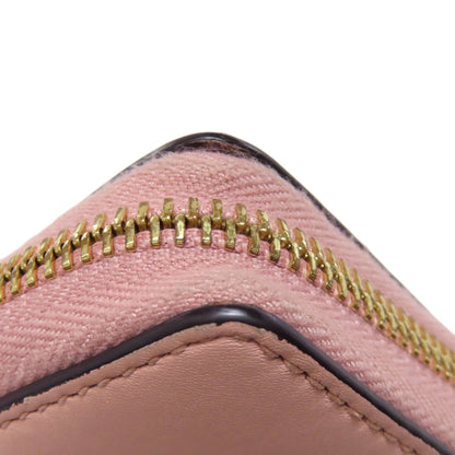 GUCCI Long Wallet Purse 453158 leather pink logo