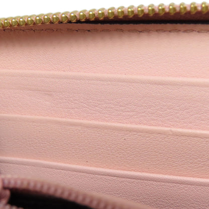 GUCCI Long Wallet Purse 453158 leather pink logo