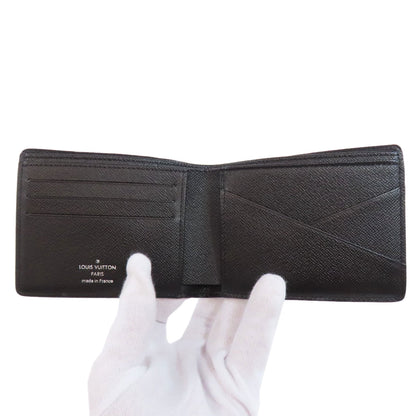 LOUIS VUITTON Bifold Wallet N62663 Damier canvas black Portefeuille