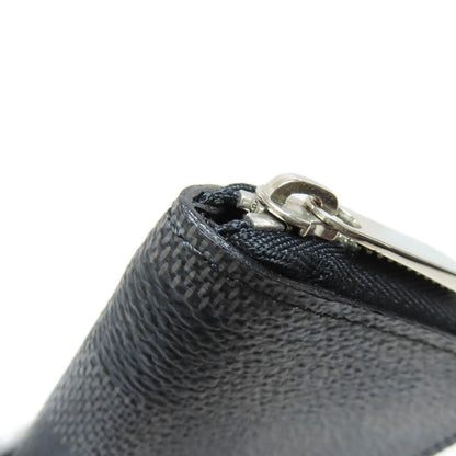 LOUIS VUITTON Coin case N63076 Damier canvas black Zippy coin purse